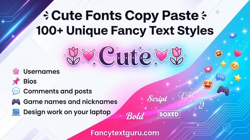 Cute Fonts Copy Paste 100+ Unique Fancy Text Styles Cute Fonts Copy Paste 100+ Unique Fancy Text Styles